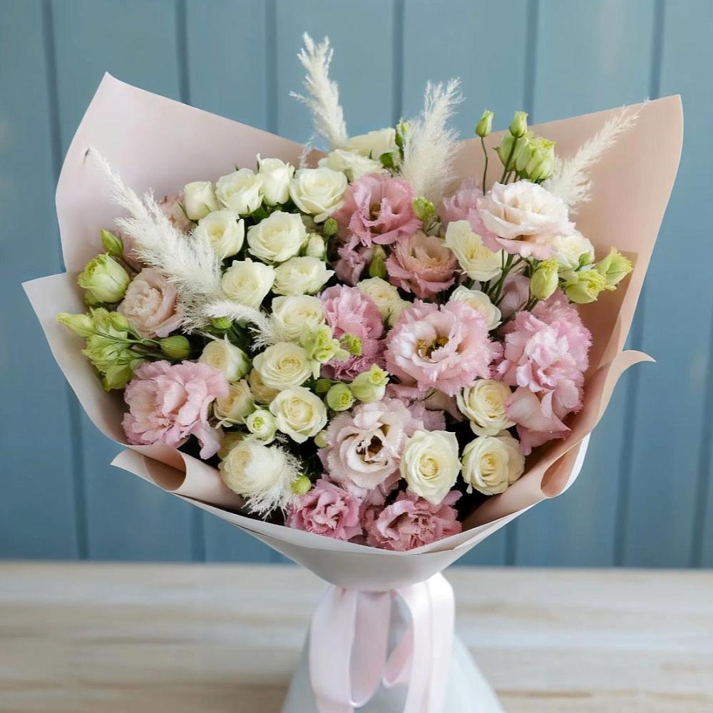 Букет цветов из: Альстромерии и Розы в Ивойлово