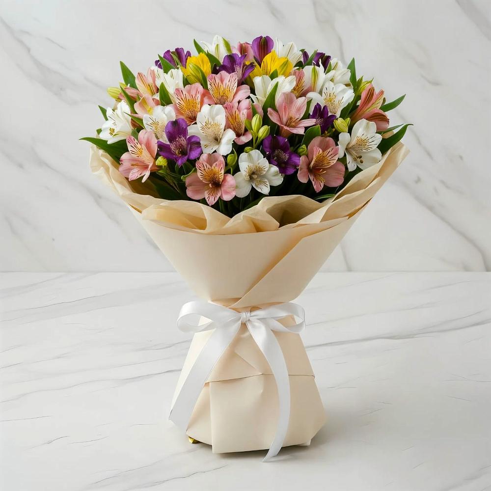 Букет цветов из: Альстромерии в Ивойлово