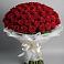 Букет 101 Красная роза Блэк Мэджик в Ивойлово