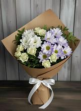 Букет цветов из:  Хризантемы и Розы в Ивойлово