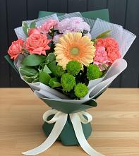 Букет цветов из:  Гвоздики, Розы, Герберы и Хризантемы в Ивойлово