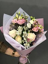 Букет цветов из:  Альстромерии, Розы и Лизиантусы #REPLACE_PRED# Ивойлово