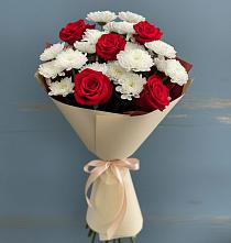 Букет цветов из:  Розы и Хризантемы в Ивойлово