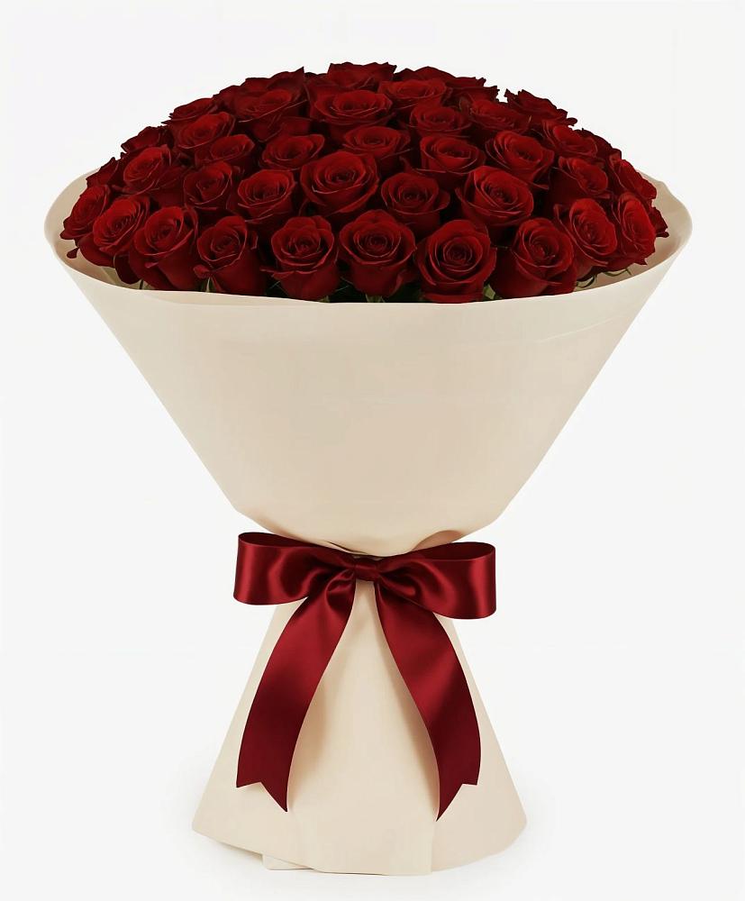 Букет 101 Бордовая роза Блэк Бакарра в Ивойлово